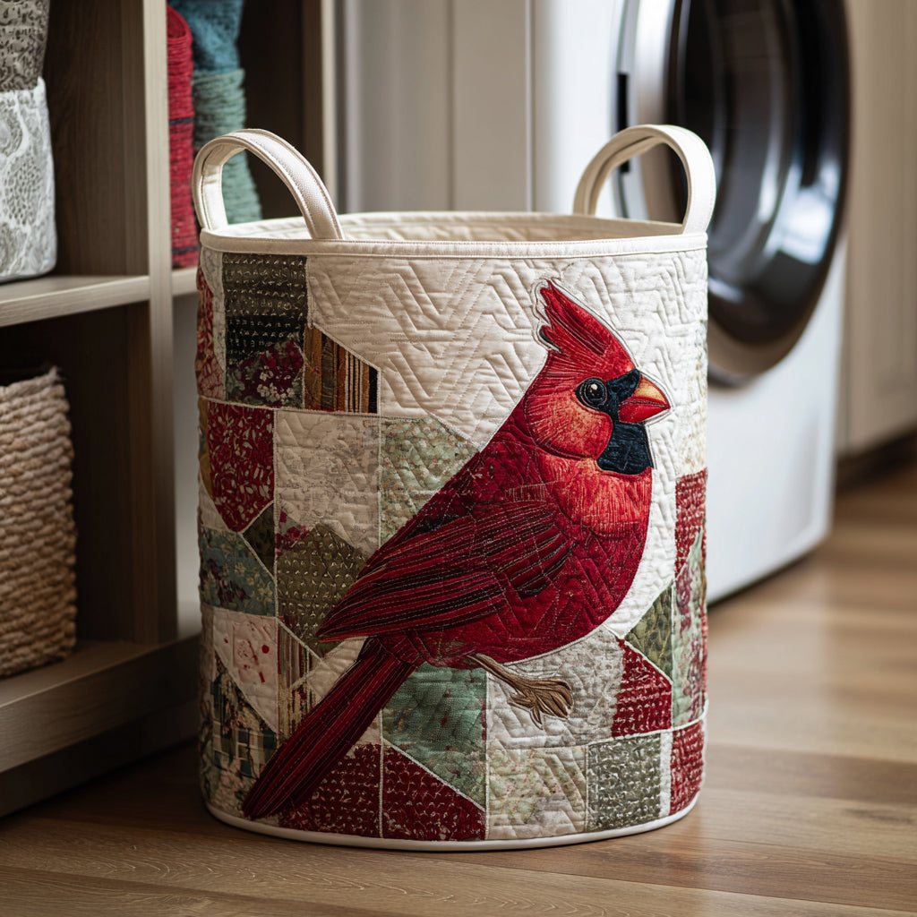 Winter Cardinal Laundry Basket Laundry Gifts, Housewarming Gift Ideas, Mother's Day Gifts