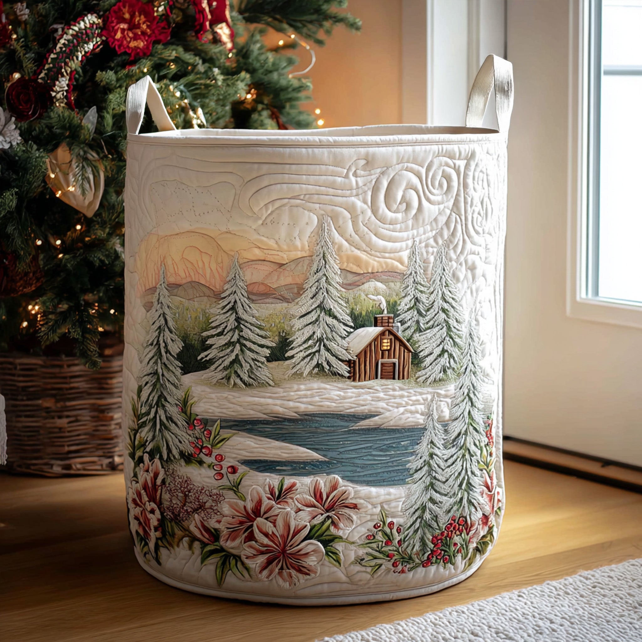 Winterland Laundry Basket Laundry Gifts, Housewarming Gift Ideas, Mother's Day Gifts
