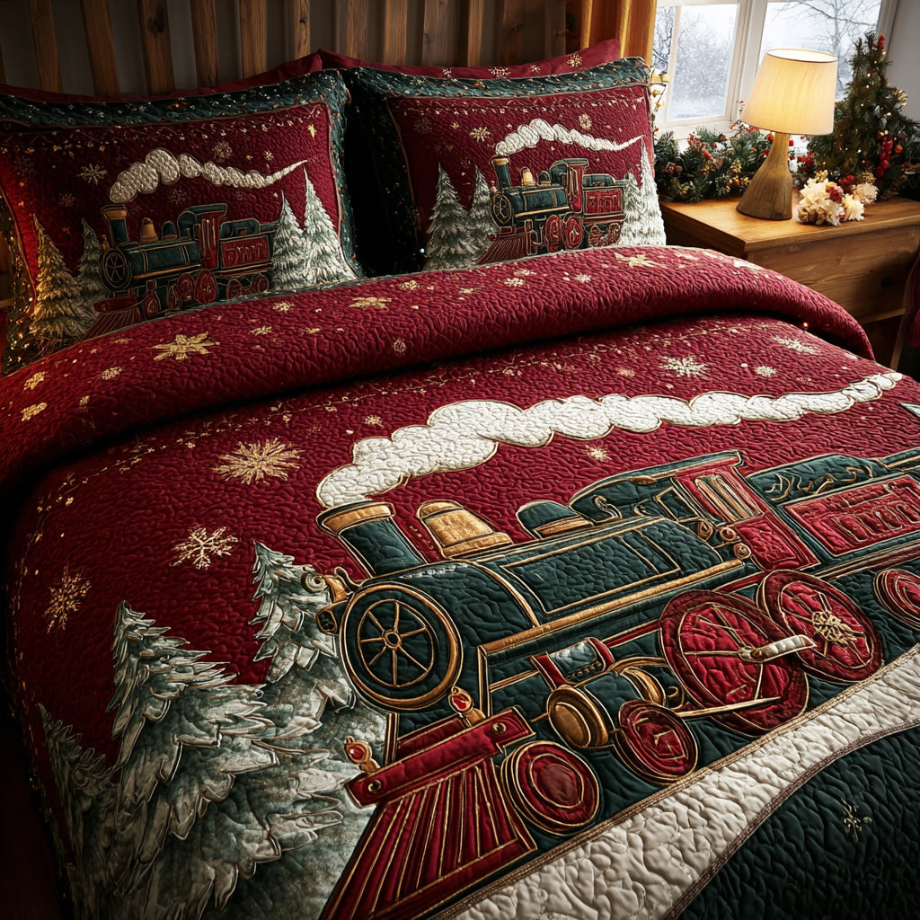 Winterline Express Quilted Bedding Set Fall Quilt Sets New Home Gift