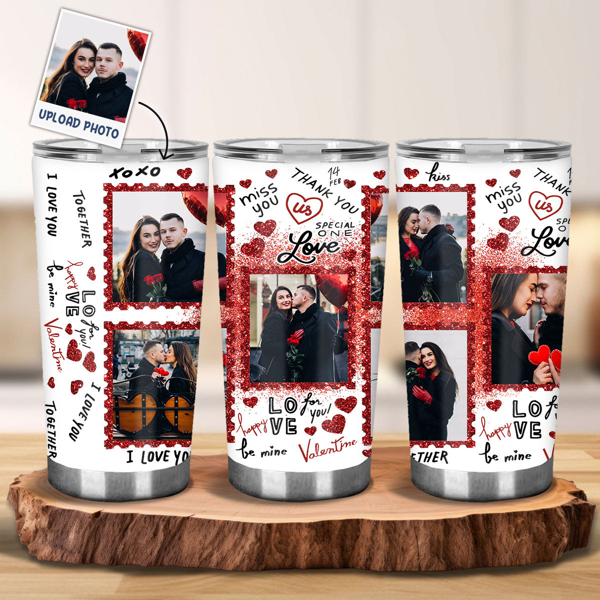 Be My Valentine Personalized Insulated Tumbler, Couple 30oz Tumbler, Valentine's Day Gifts