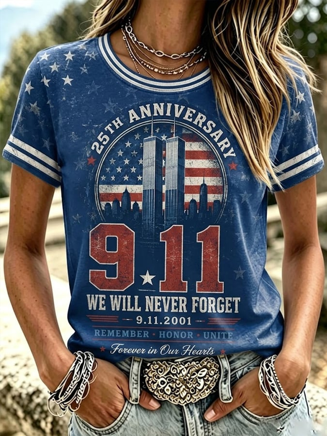 Remember Honor Unite September 11 Shirt, Women's Graphic Tee, American Flag Shirt