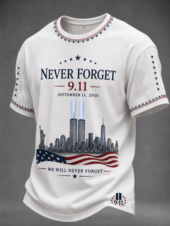 Never Forget 9 11 Twin Towers Memorial Shirt, 9 11 Shirt For Men, Patriotic T-Shirt