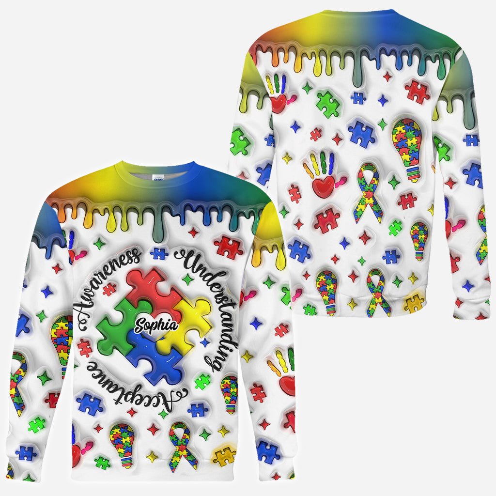 Autism Awareness Personalized Autism Awareness Zipper Sweatshirt, Autism Shirts, Gift For Autism