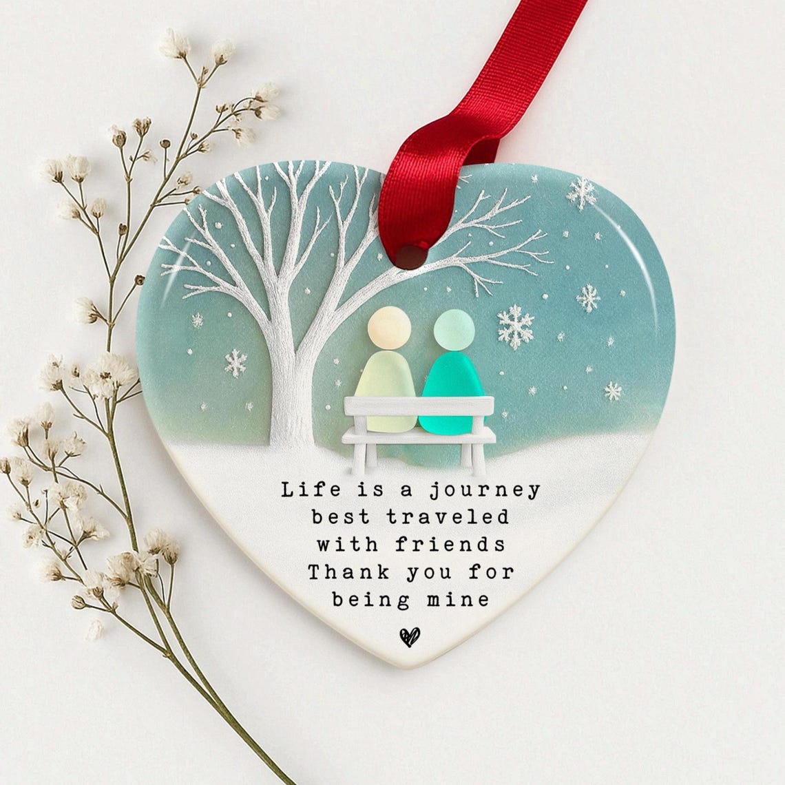 Friends Christmas Ornament, Christmas Gifts For Friends, Best Friend Ornament, Christmas Tree Decoration