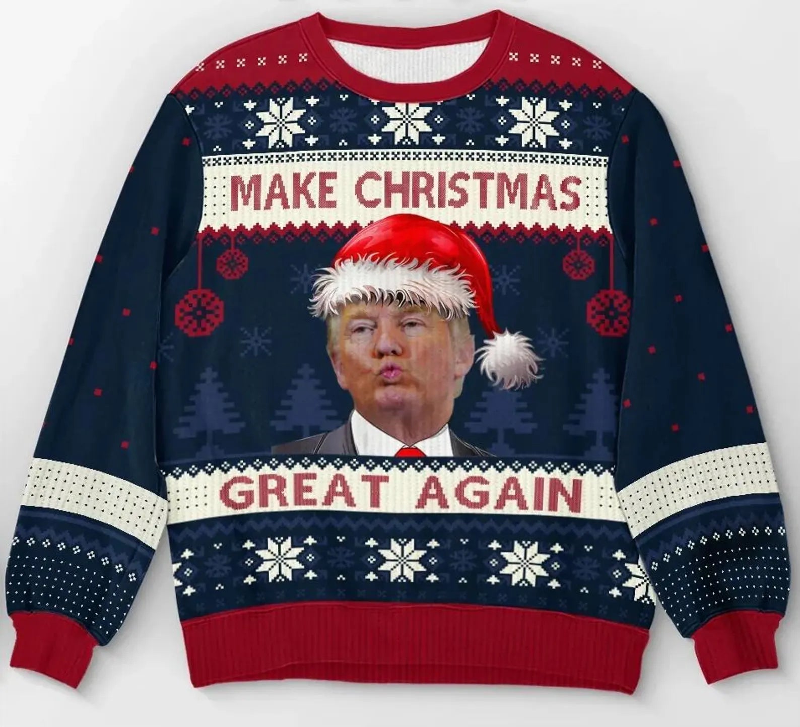 Make Christmas Great Again, Xmas Gift, Political Ugly Christmas Sweater