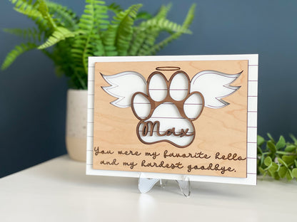 Personalized Pet Memorial Sign, Pet Memorial Gift, Pet Loss Gift, Gifts For Dog Lover