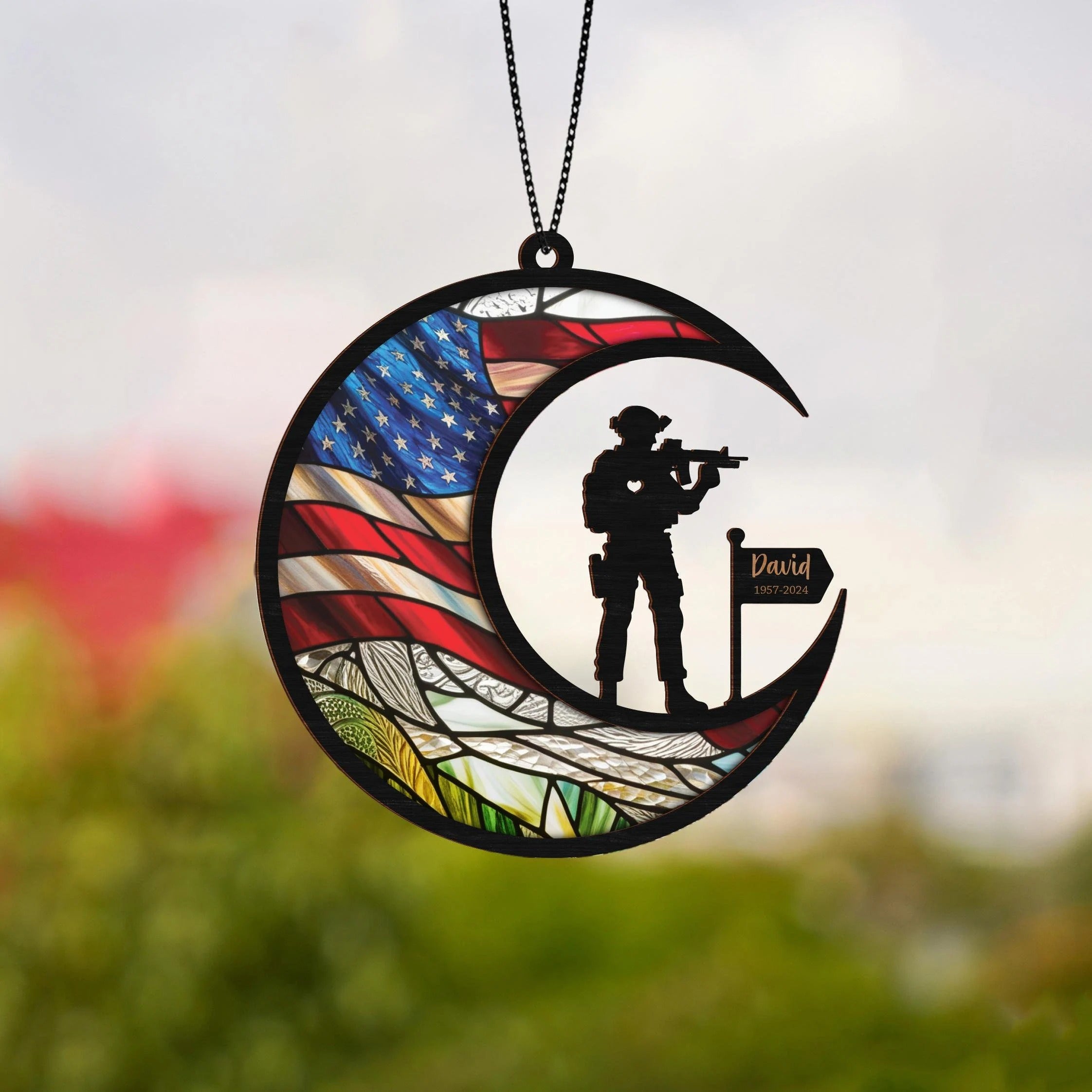 Memorial Suncatchers, Veteran Day Gift Ideas, Stained Glass Suncatchers, Suncatchers Window