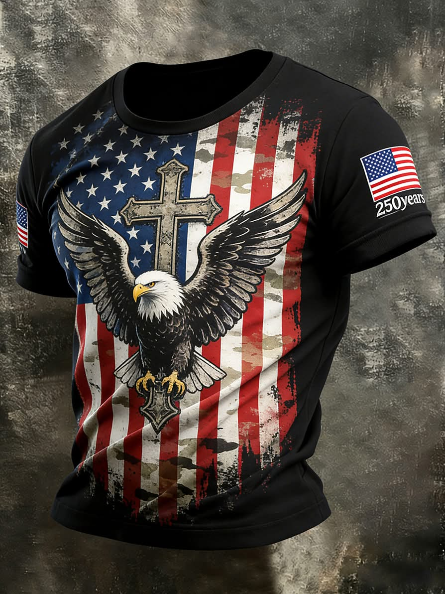 America 250th Anniversary Eagle Wings T-Shirt, 1776–2026 USA Patriotic Tee, Independence Day Shirt