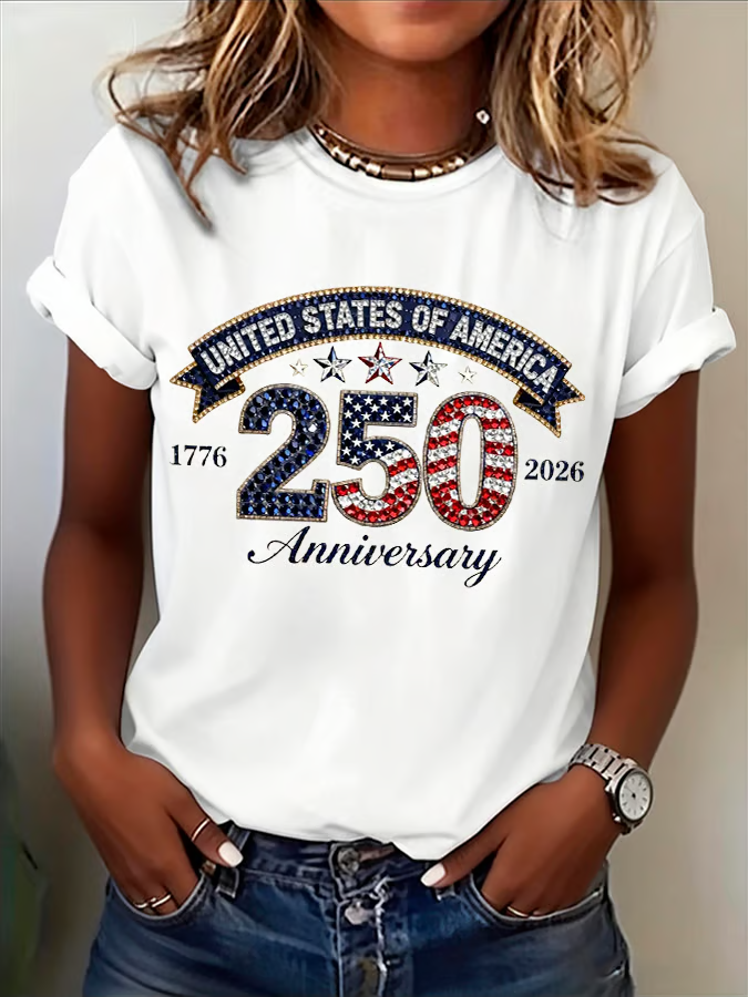 1776–2026 USA 250th Anniversary T-Shirt, 250 Years of America Shirt, Patriotic Women Tees,