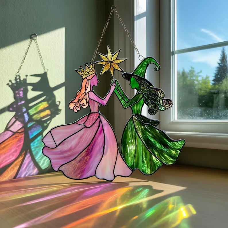 Princess Witches Changed For Good Suncatchers For Windows, Gifts For Best Friends, Christmas Gifts For Friends