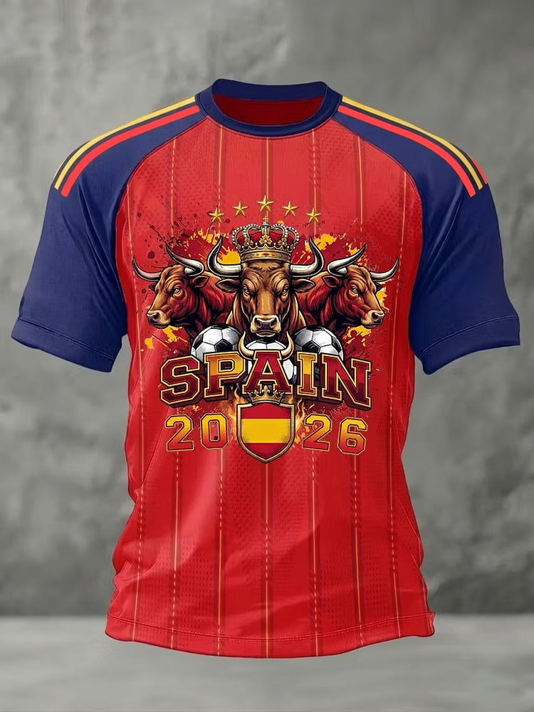 Red Yellow Spain Champion Soccer Fan Shirt Soccer Dad Shirt Gifts For Soccer Lovers