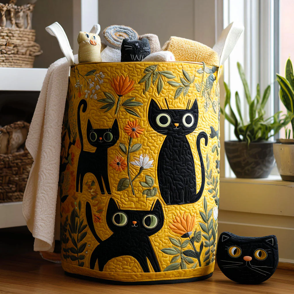 Meow Mingle Cat Laundry Basket Laundry Gifts, Housewarming Gift Ideas, Mother's Day Gifts