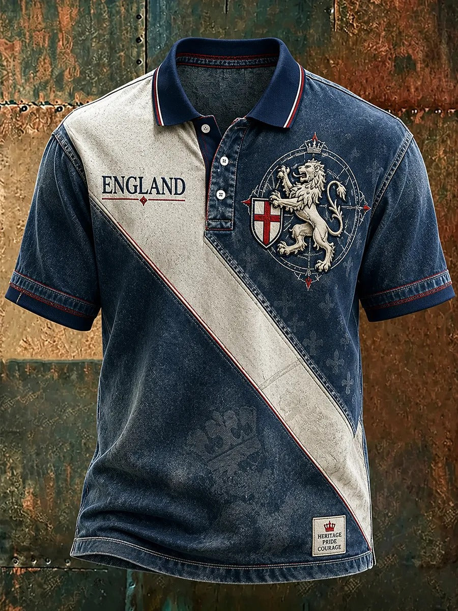 England Football Team Heritage Pride Courage Retro Polo, Unisex Gameday T-Shirts, Soccer Fan Gift