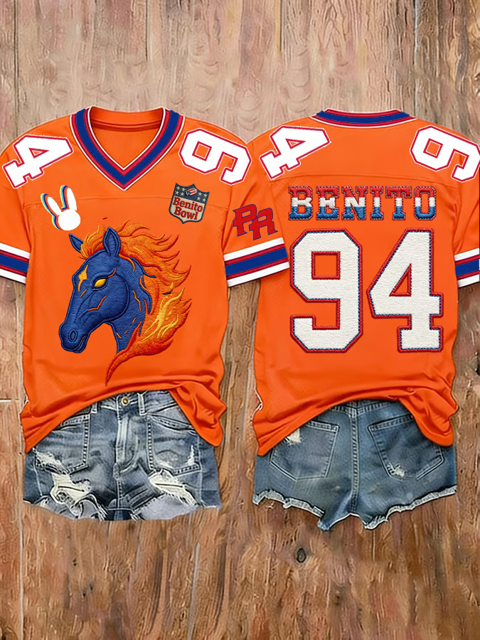 Benito Bowl Shirt Bad Bunny Football Tee With Puerto Rico Flag Halftime Show Shirt Jersey Football Shirt