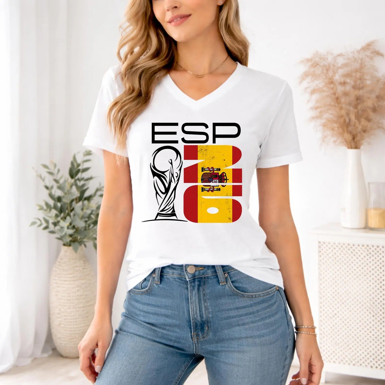 World Soccer Country Flag Trophy Graphic T-Shirt, Soccer Fan Shirt, Football Fan Gift