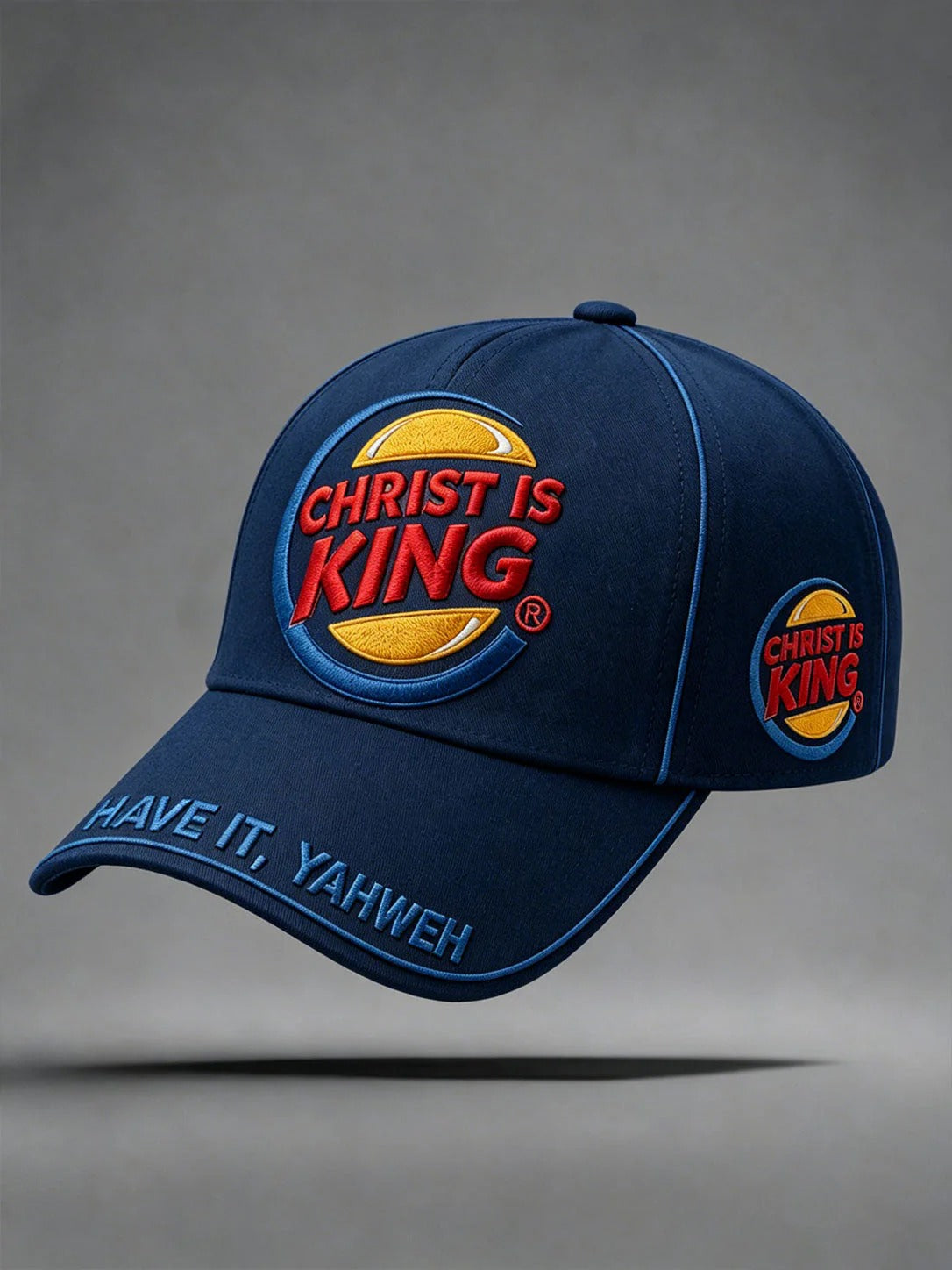 Christ Is King Hat, Christian Embroidered Baseball Cap, Christian Gift