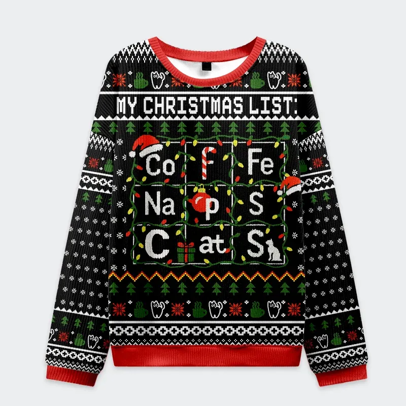 Elements Table Funny Ugly Sweater, Ugly Xmas Sweater, Christmas Ugly Sweatshirt