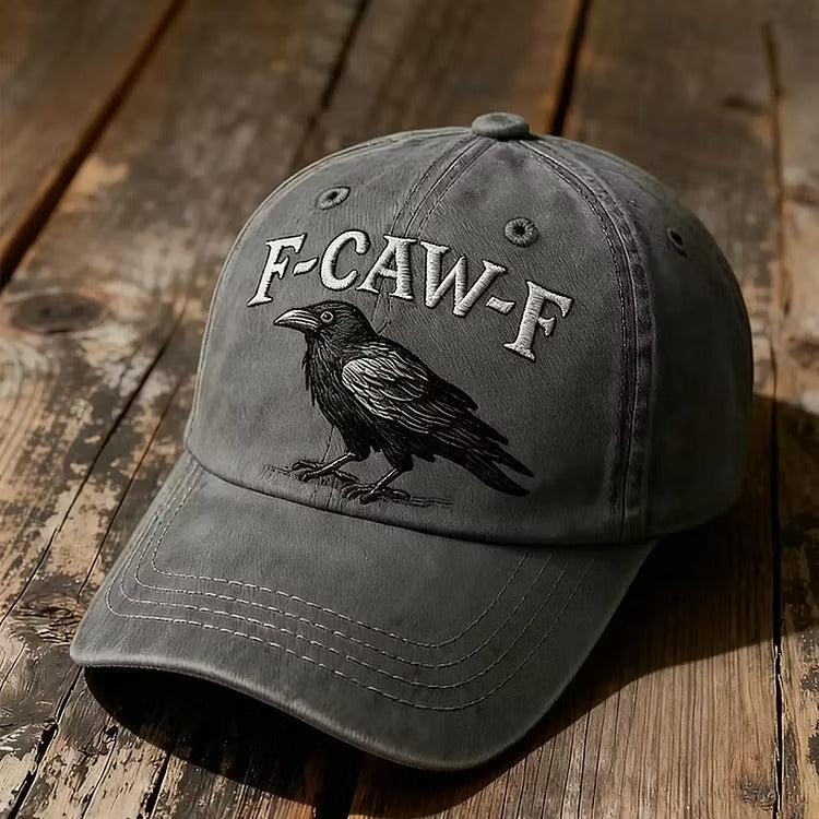 F-CAW-F Halloween Baseball Cap, Spooky Soccer Fan Hat Unisex Halloween Gift Hat