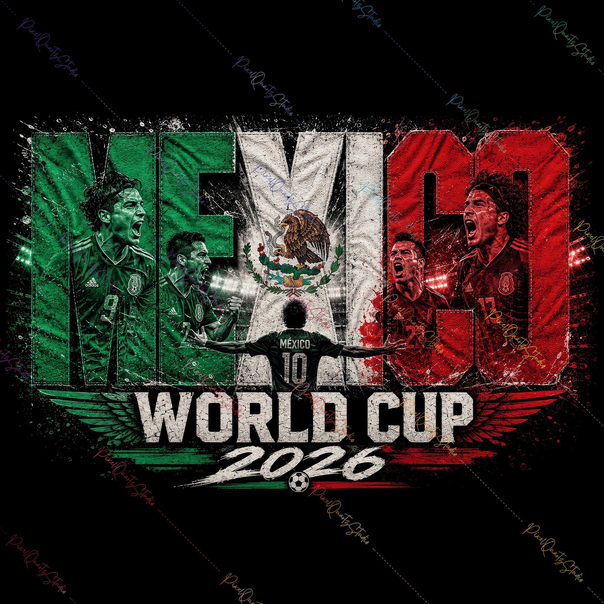 Vintage Mexico World Cup 2026 Graphic T-Shirt, Mexico Soccer Shirt, Football Fan Gift