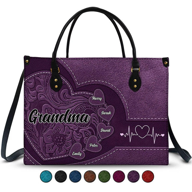 Grandma Bag With Matching Wallets, Purse And Wallet Set, Custom Mother's Day Gifts, Gift For Grandma