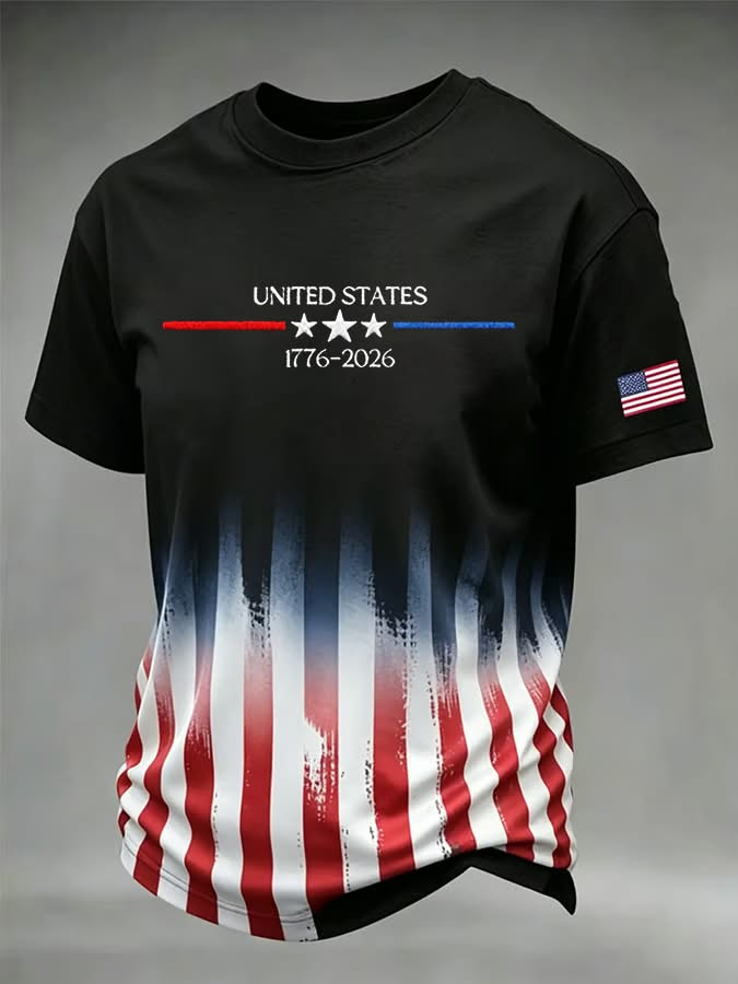 America Flag 250th Anniversary T-Shirt, 1776–2026 USA Patriotic Tee, Independence Day Shirt