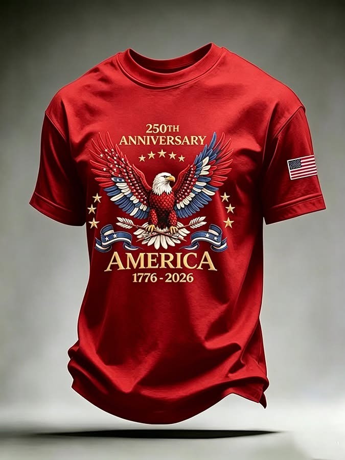 Freedom Eagle Patriotic Shirt, America 250 Years Celebration Design, Independence Day Shirt