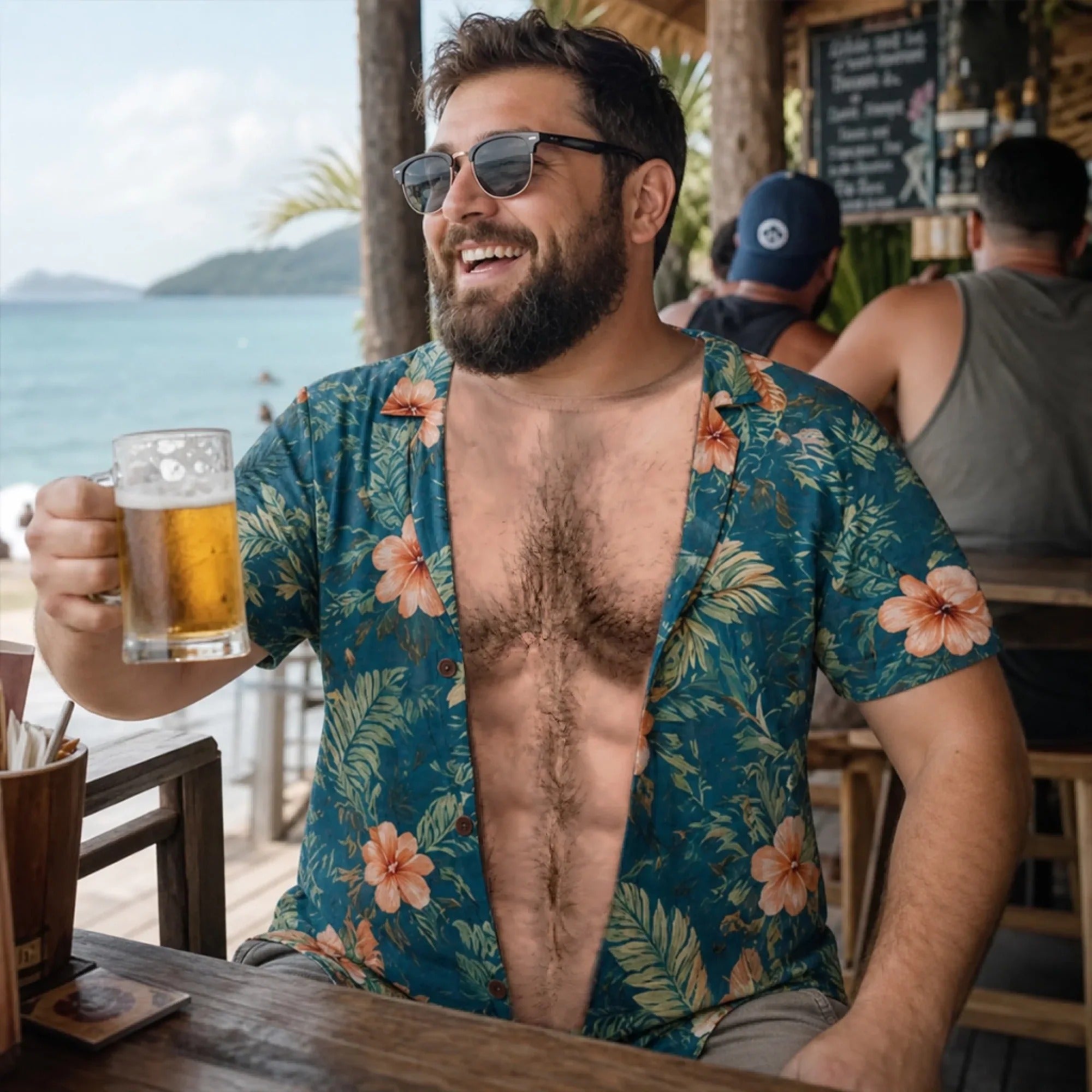 Custom Too Hot To Handle Shirt, Funny Vacation Gift, Hawaiian Shirt, Mens Tropical Shirts