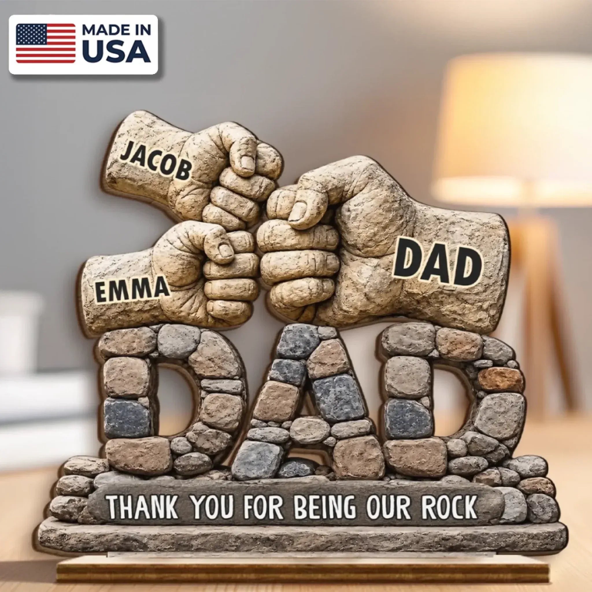 Personalized Wooden Family Tree Plaque, Family Tree Sign, Custom Dad Gift, Strong Roots Endless Love