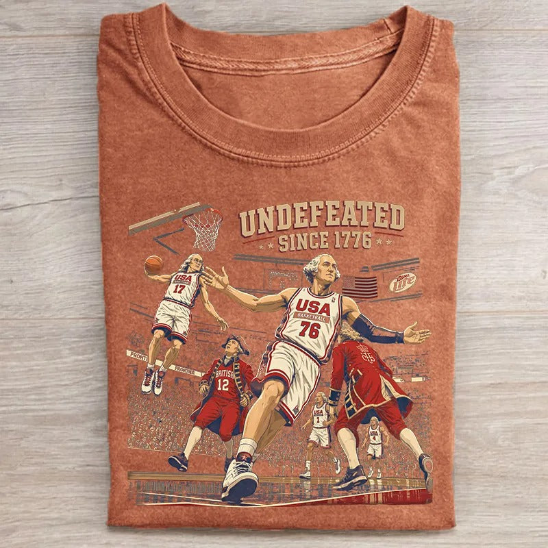 Undefeated Since 1776 USA Basketball T-Shirt, Patriotic Shirt, 4th Of July Shirt