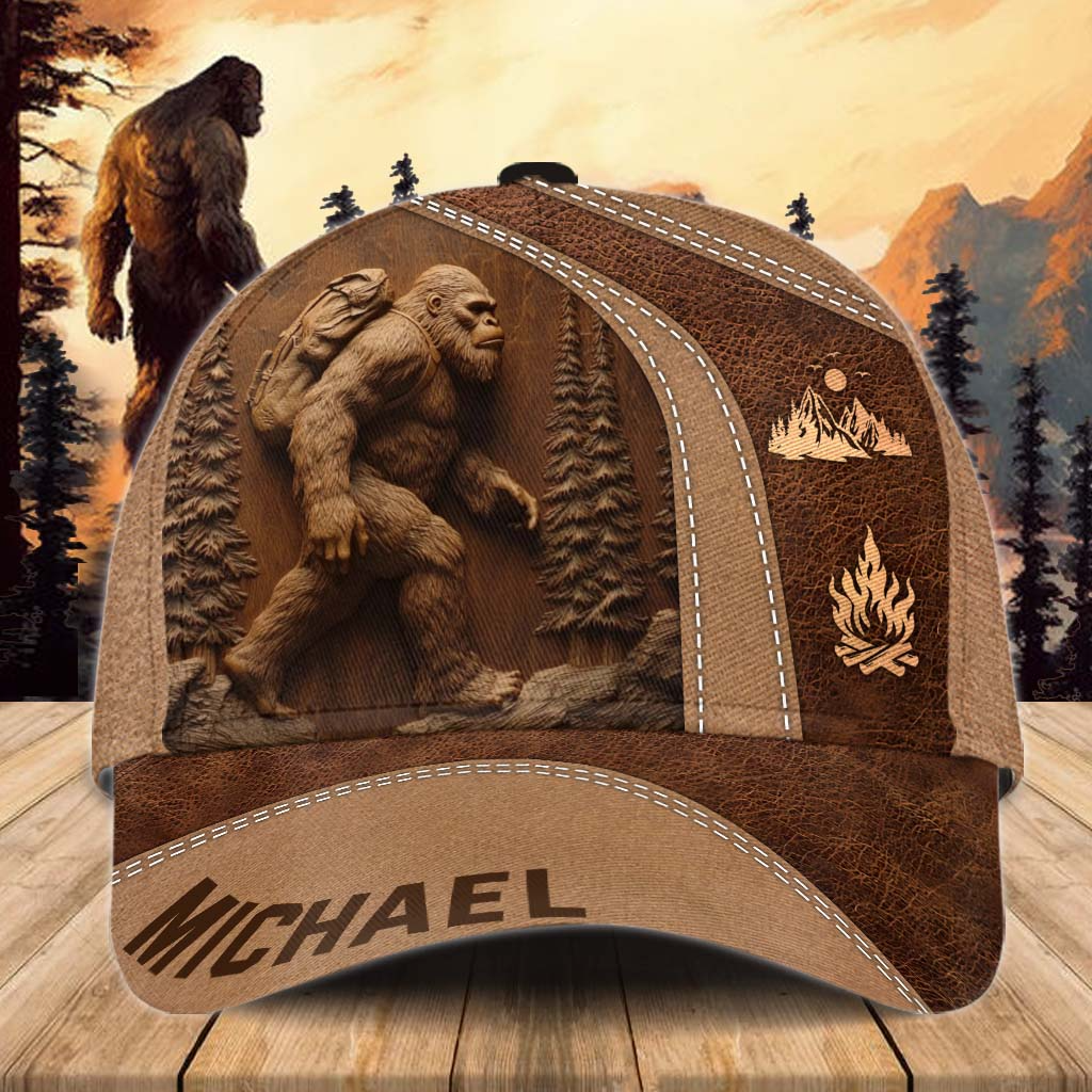 Bigfoot Sasquatch Baseball Cap, Cap Gift For Men, Unique Mens Hats, Hiking Classic Cap