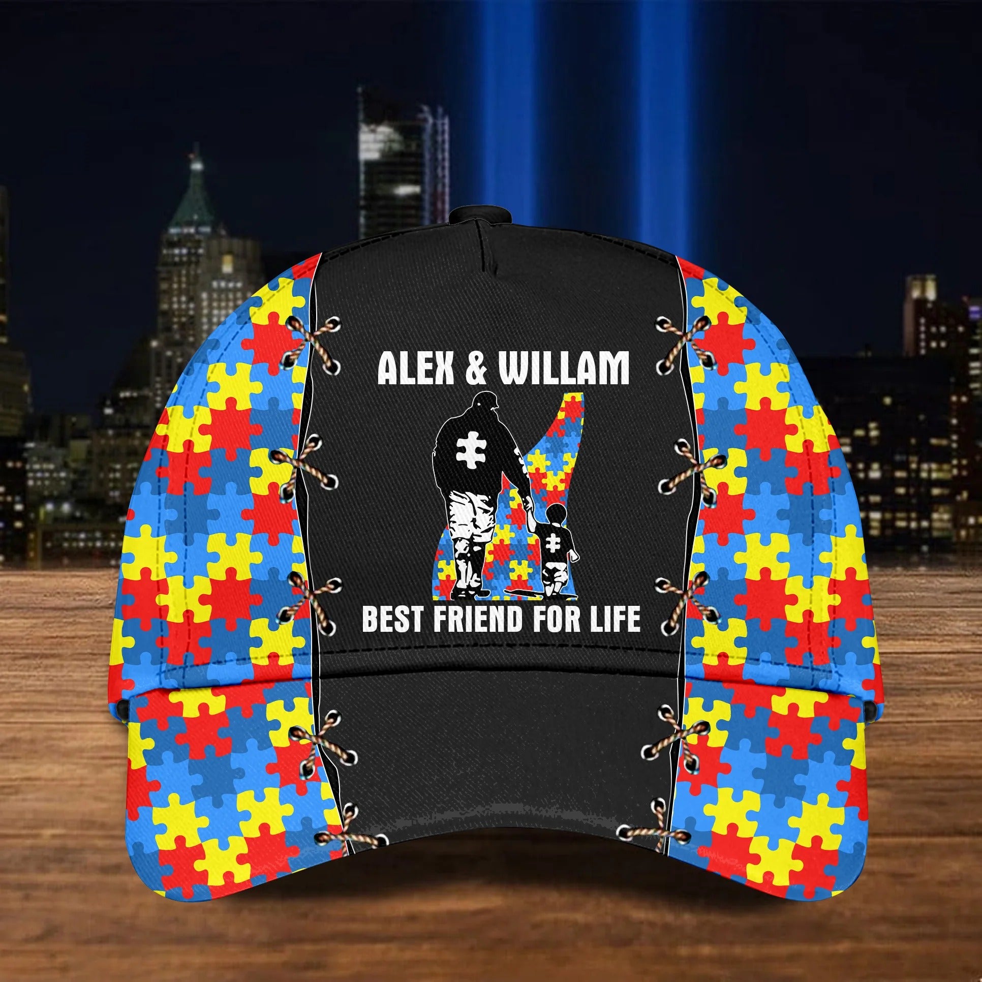 Personalized Dad And Son, Best Friend For Life Awareness Baseball Cap, Best Gift for Dad