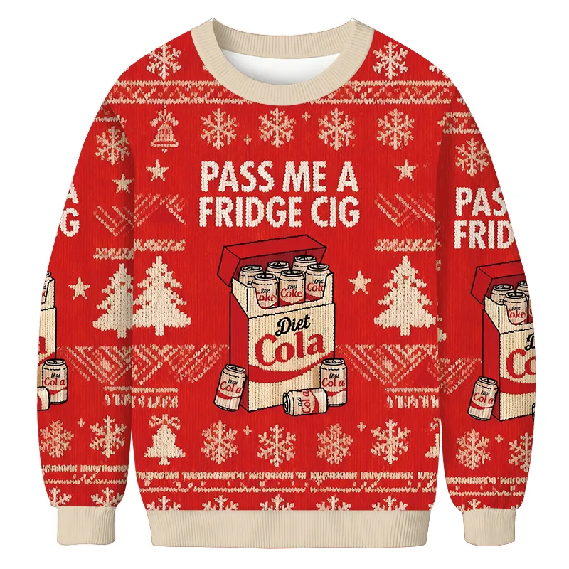 Red I Need A Diet Coke Christmas Sweater, Ugly Xmas Sweater, Christmas Ugly Sweatshirt