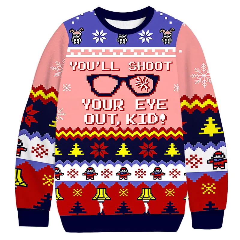 You'll Shoot Your Eye Out Ugly Sweater, Funny Christmas Ugly Sweatshirt, Xmas Ugly Sweater