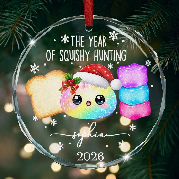 Personalized Squishy Acrylic Ornament, Christmas Tree Decorations, Christmas Gifts
