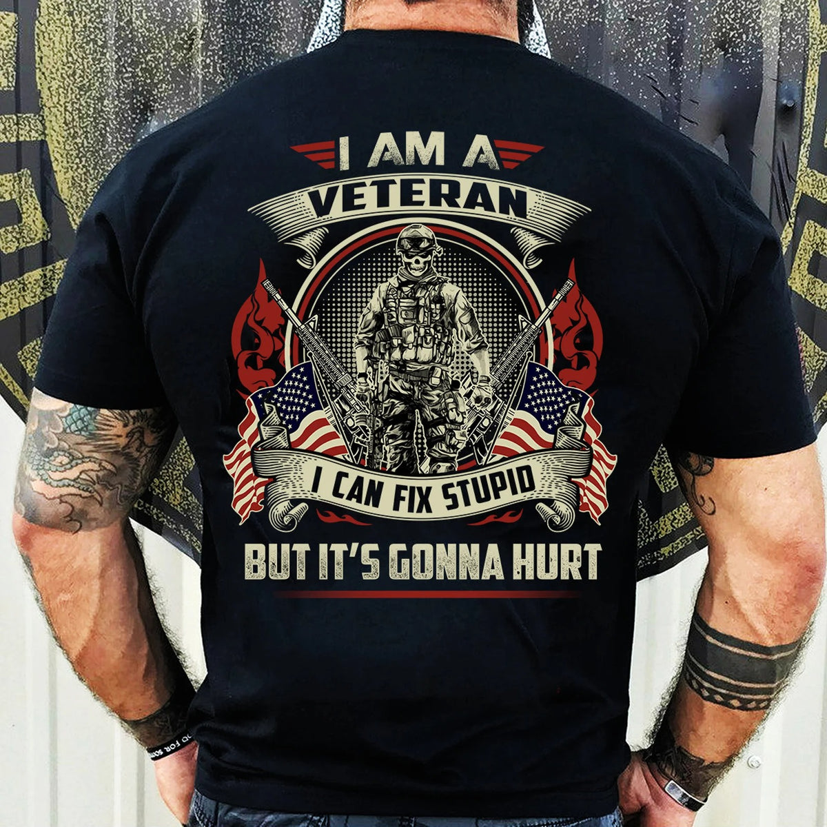 I Am A Veteran I Can Fix Stupid T-Shirt, Veterans Day Shirt, Mens Military Tee