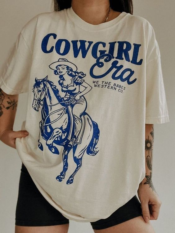 Cowgirl Era Shirt for Women, Vintage Western Cowgirl Graphic Tee, Country Concert Shirt