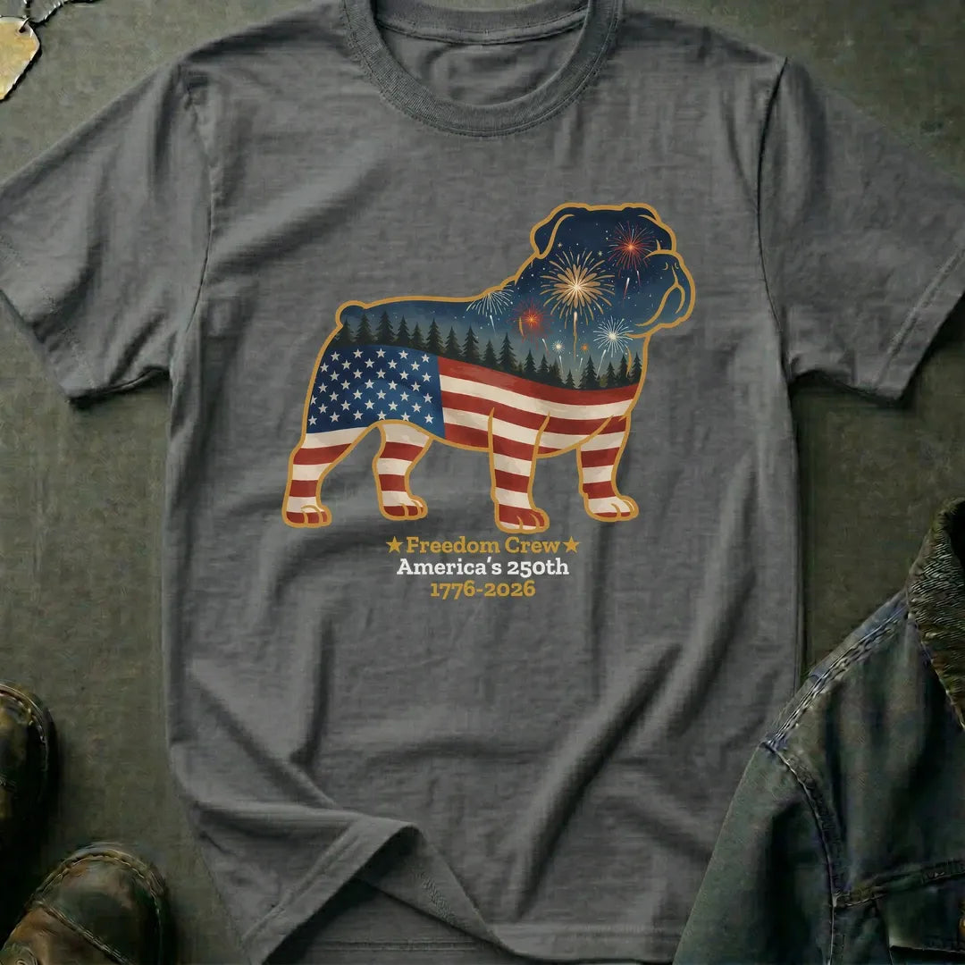 Bulldog-America's 250th Shirt, America 250 Celebrations Shirt, Shirt For Dog Lovers