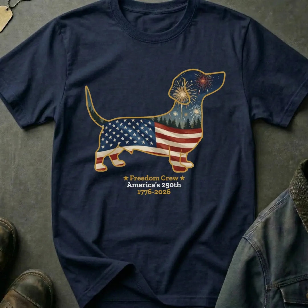 Dachshund-America's 250th Shirt, America 250 Years Shirt, Shirt for Dog Lovers