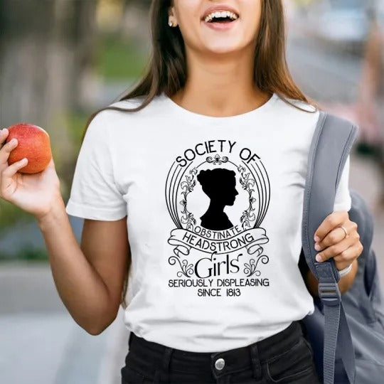 Obstinate Headstrong Girls Graphic T-Shirt, Feminist Shirt, Women’s Graphic Tee
