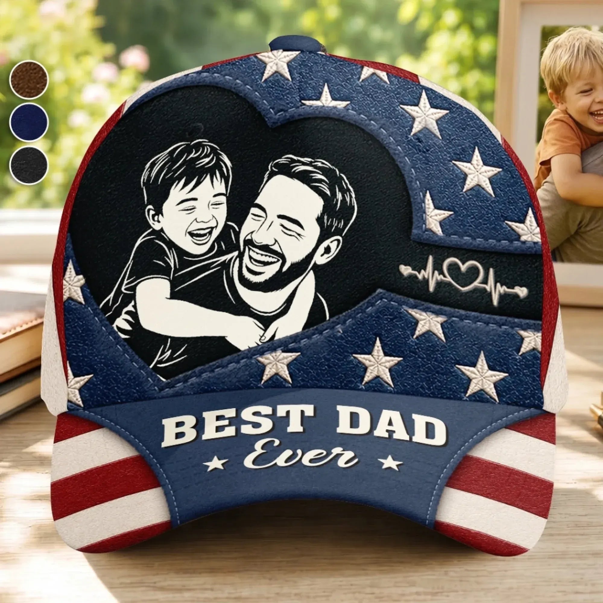 Custom Photo Classic Cap, Father's Day Gifts For Dad, Personalized Gift for Dad
