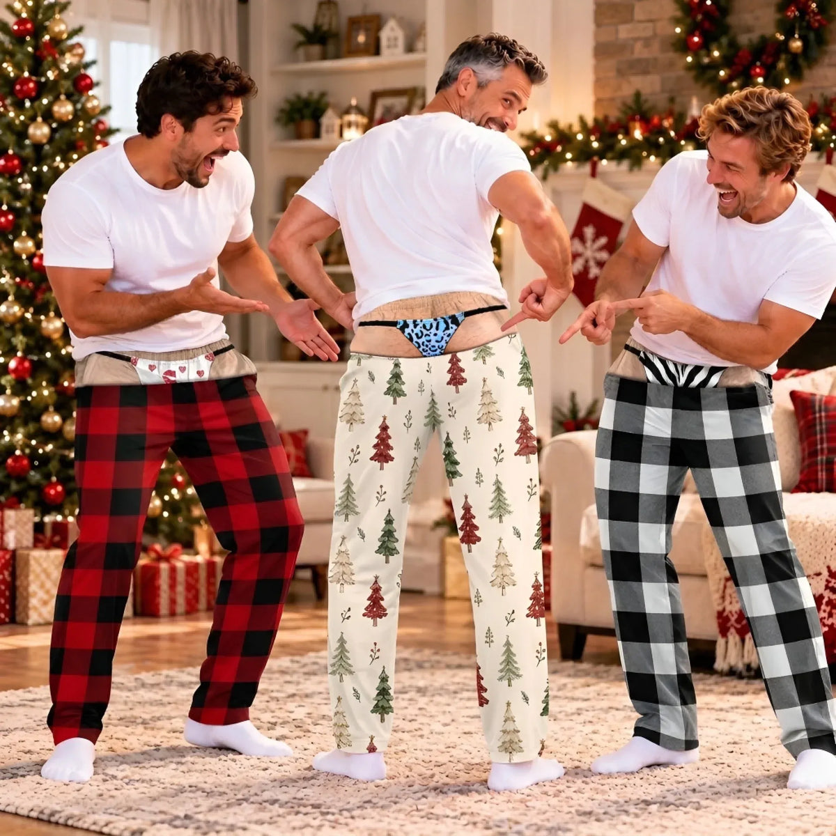 Custom Underwear And Pants Pattern Pajama Pants, Christmas Pajamas, Mens Pajamas
