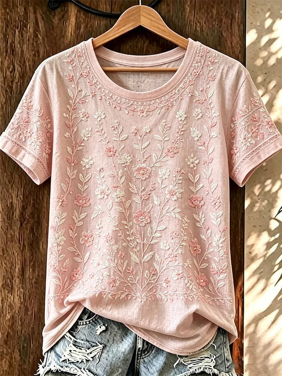 Vintage Feminine Tee For Survivors & Supporters, In October We Wear Pink, Breast Cancer Shirts
