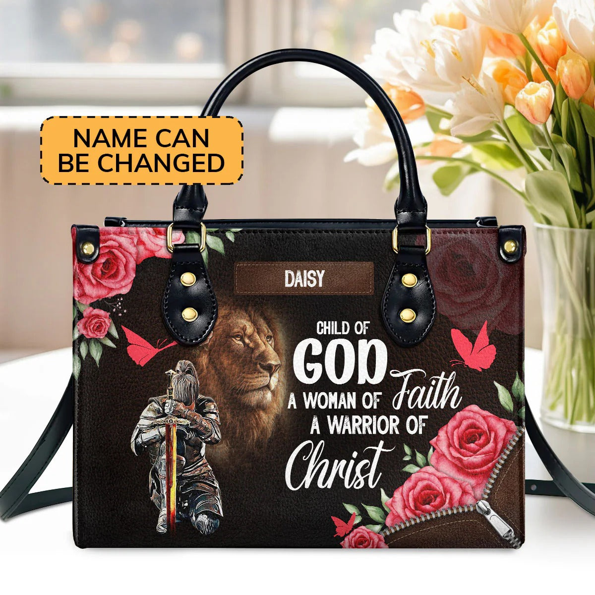 A Child Of God Custom Leather Bags, Religious Theme Purse And Wallet Set