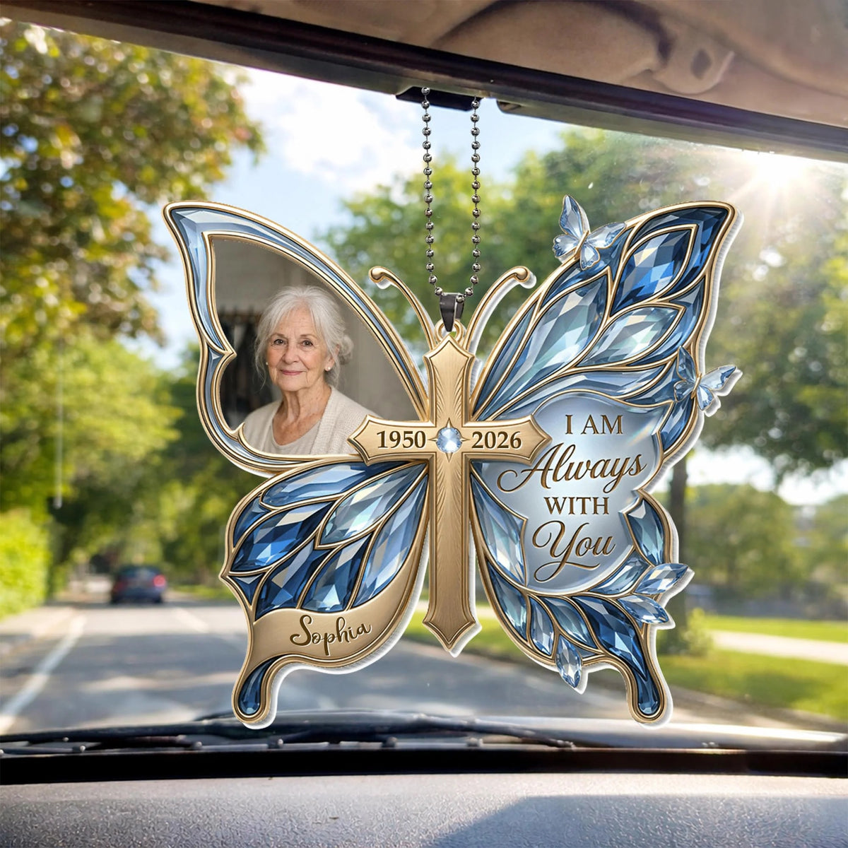 Custom Photo Memorial Acrylic Ornament, Memorial Ornament, Sympathy Gift For Loss