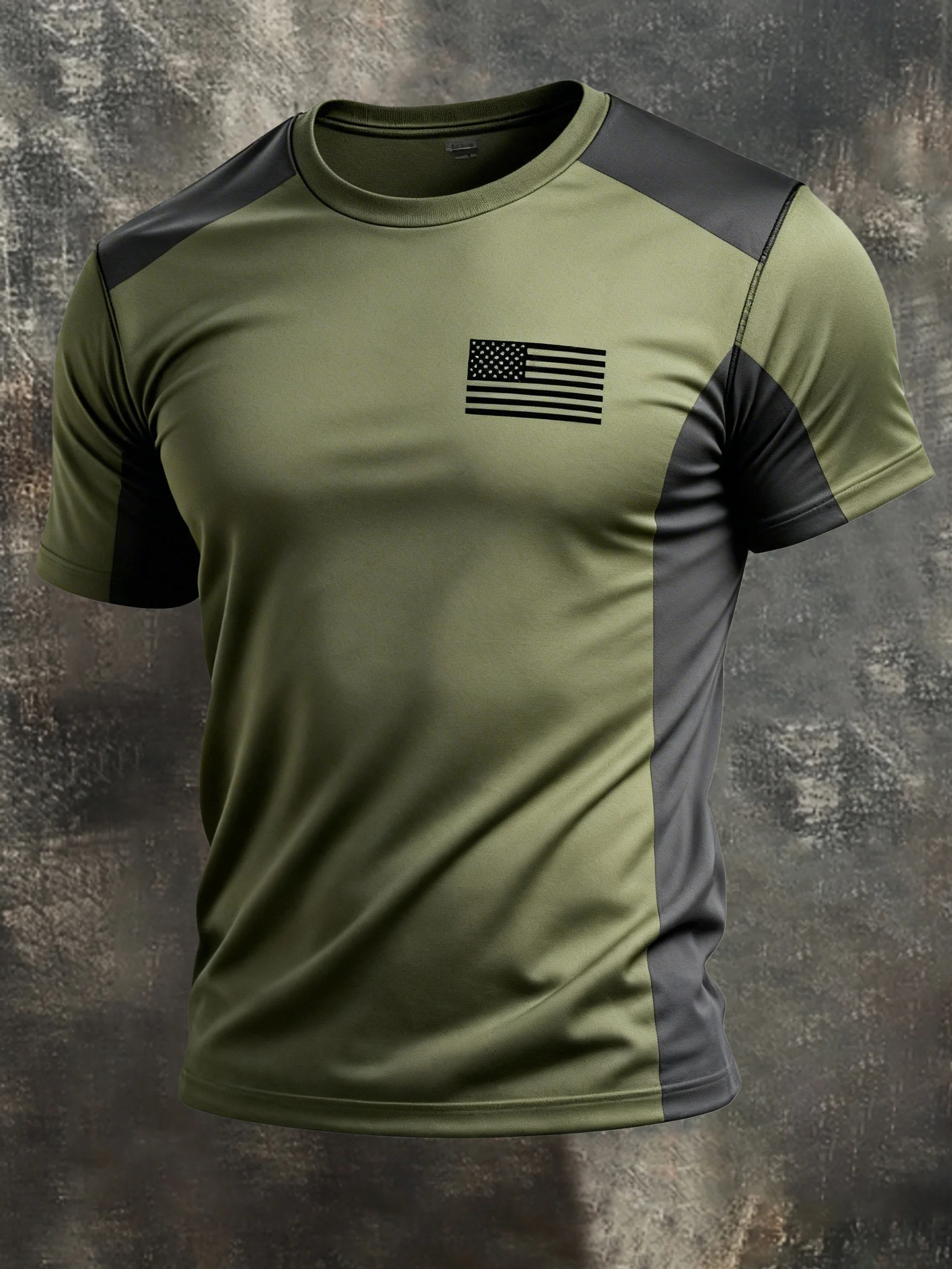 US Flag Logo 250th Anniversary Green Patriotic Golf Shirt, 4th Of July Golf Shirt, Golf Shirts For Men
