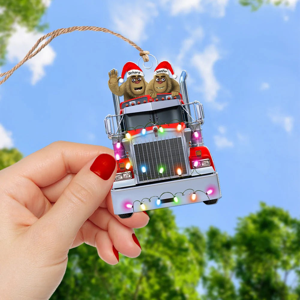 Monster Truck Christmas Ornament, Personalized Ornaments, Christmas Tree Decorations