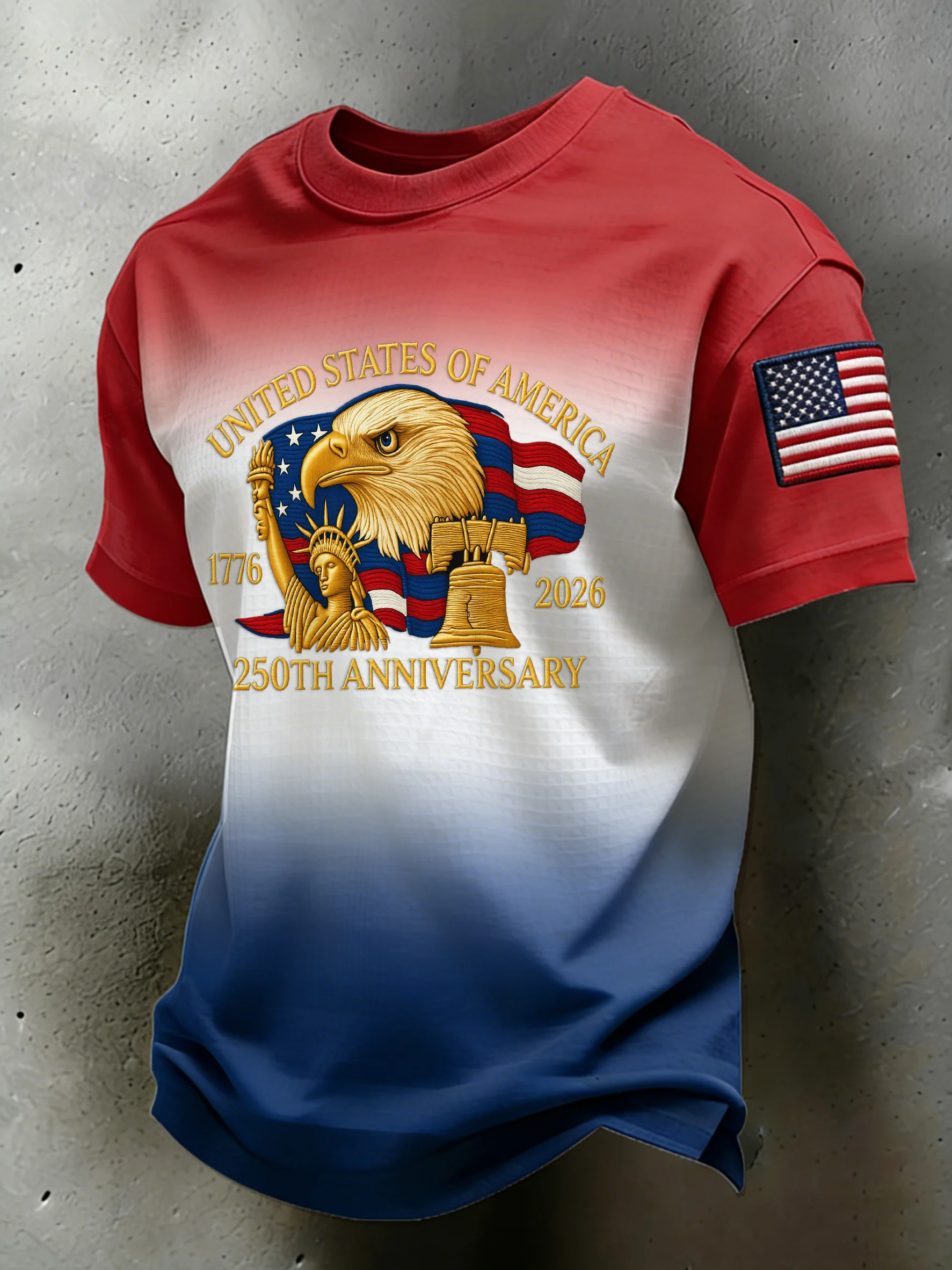 USA 250th Anniversary Bald Eagle 4th Of July Golf Shirt, Patriotic Golf Shirt, Golf T-Shirt, Polo For Men