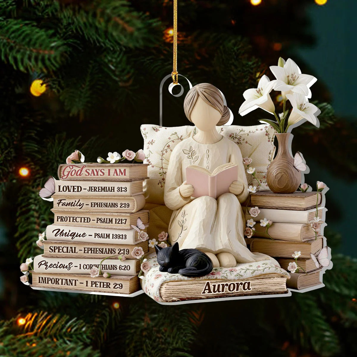 God Says I Am Ornament, Christian Spiritual Gifts, Christian Christmas Decorations, Catholic Gift