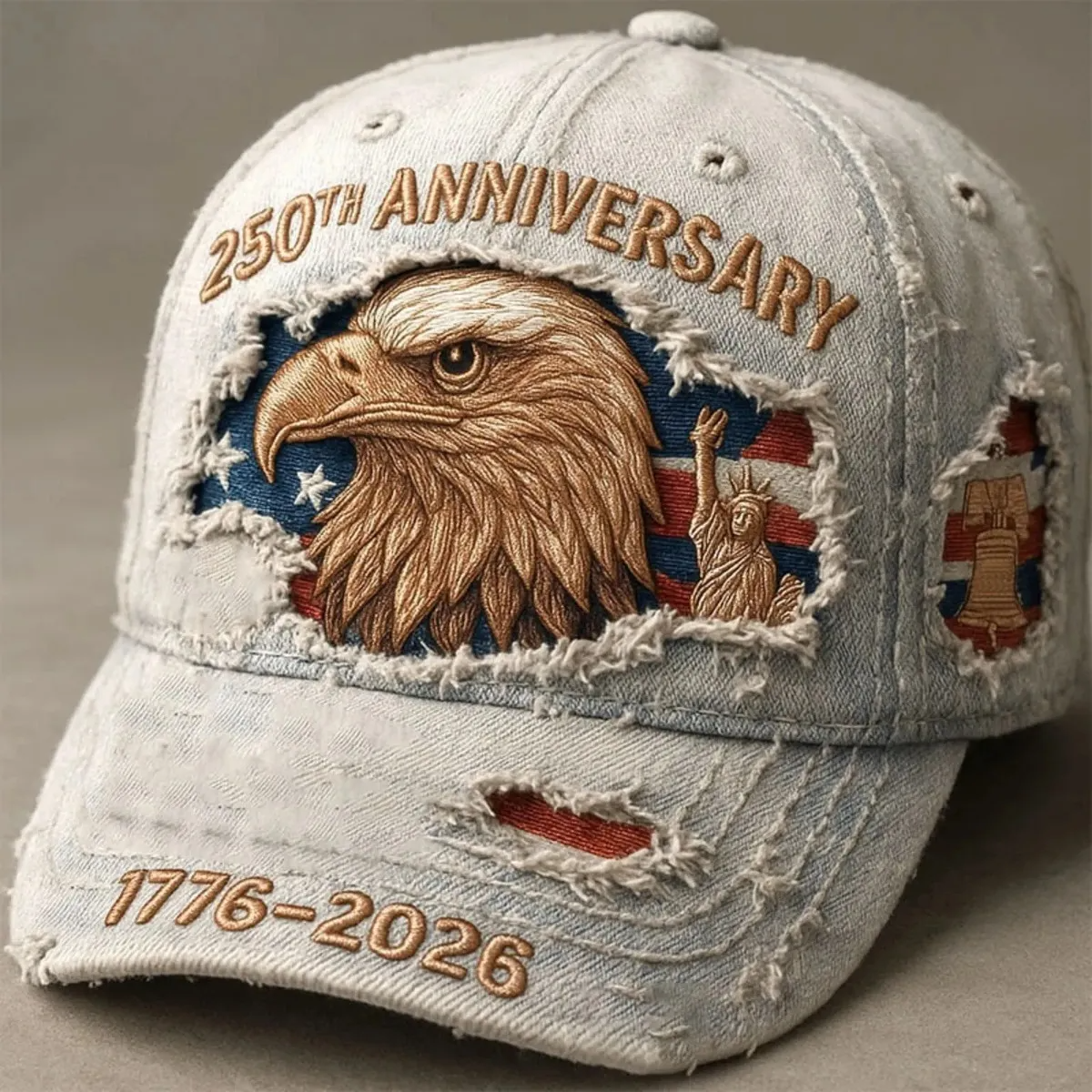 1776 2026 Hats 250th Anniversary Hats USA Patriot Hat Baseball Cap, 4th Of July Patriotic Hat