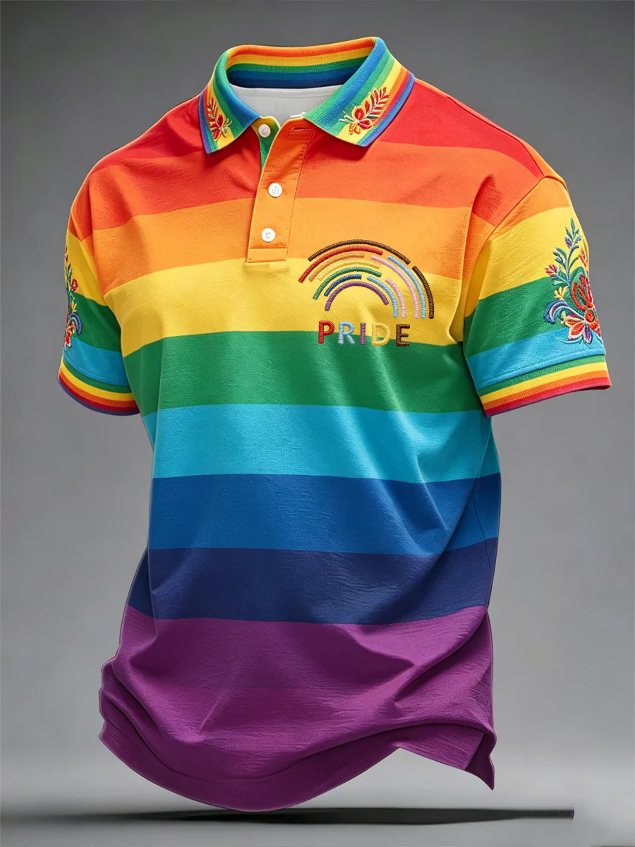 Colorful Rainbow Stripe Shirt Coming Out Gift LGBTQIA Clothing Unisex T-shirt Gay Pride Apparel